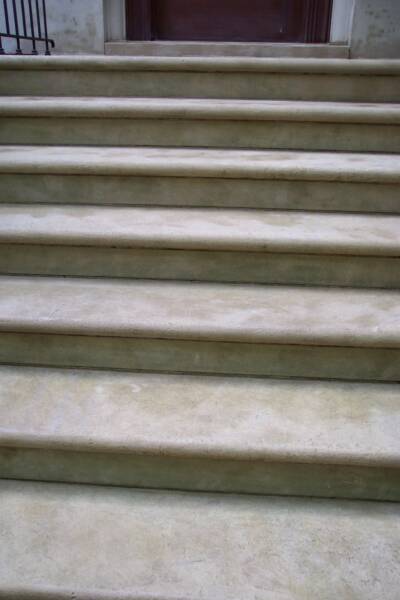 Limestone stairway